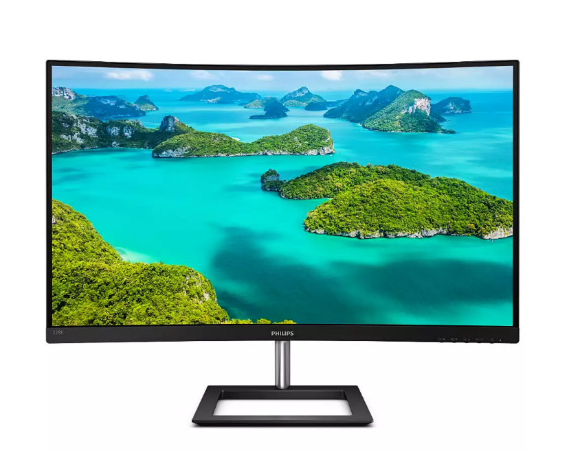 31.5 Phılıps 328E1Ca/00 4Ms 60Mhz 2Xhdmı 1Xdp 4K Uhd 3840X2160 Hoparlör FlıckerFree Düşük Mavi̇ Işık Curved Vesa Si̇yah