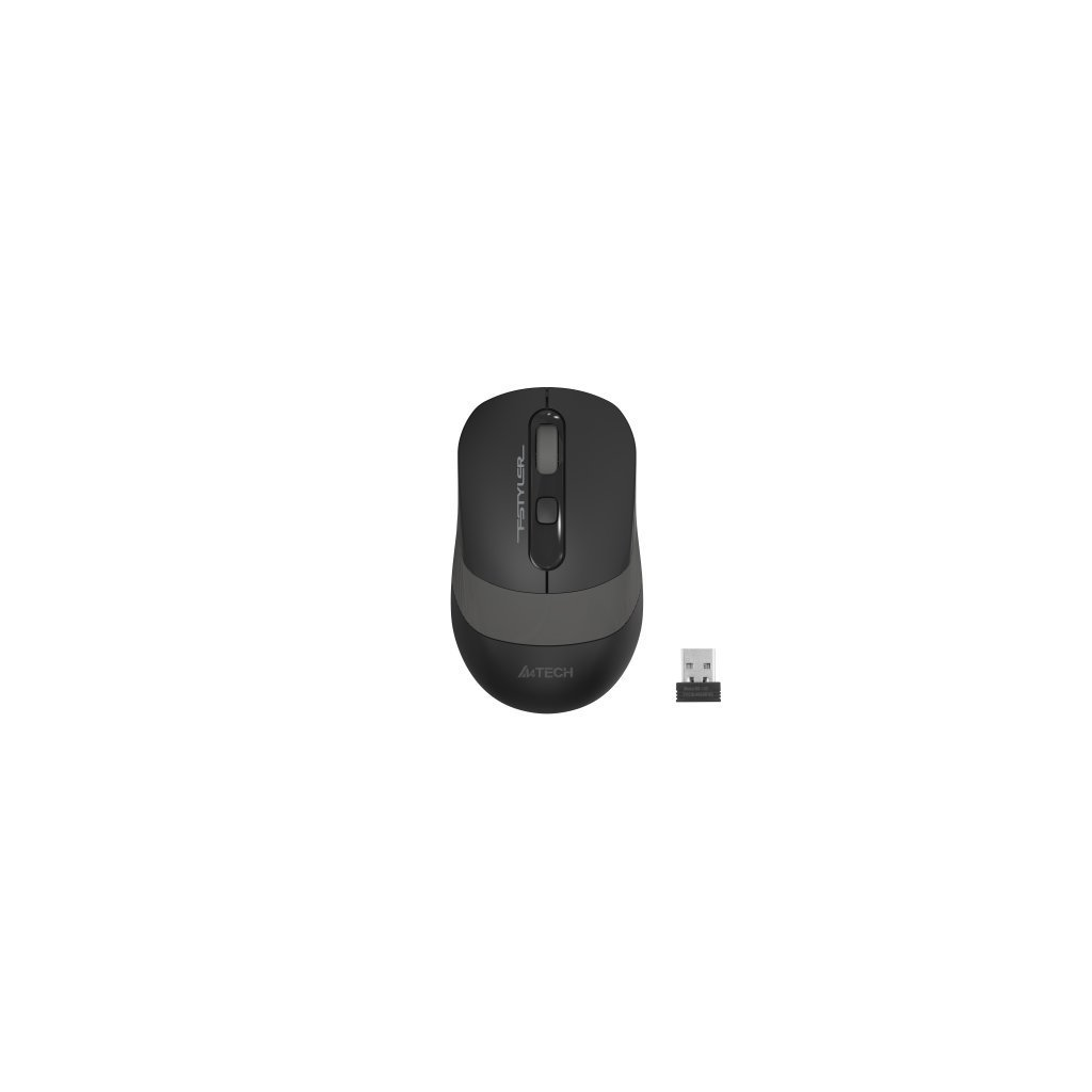 A4 TECH FG10, Grey, FSTYLER, 2,4Ghz Kablosuz, Optik Mouse, 10-15Metre, 4 Buton, Nano Alıcı