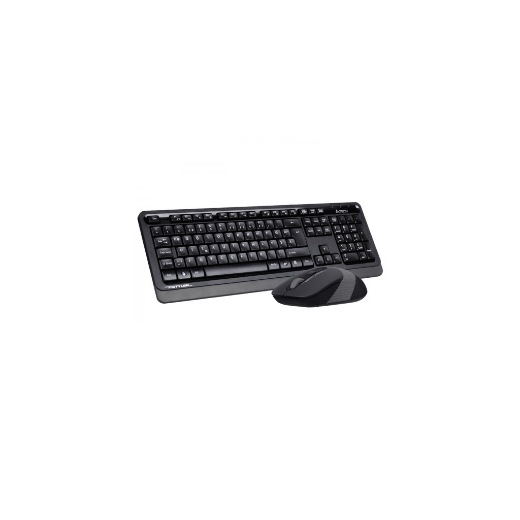 A4 TECH FG1010, Gri, FSTYLER, 2.4Ghz Kablosuz, Türkçe F, Klavye Mouse Set