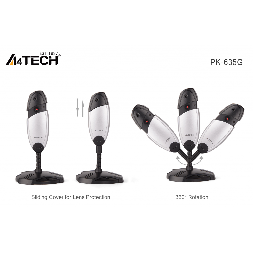 A4 TECH PK-635G 480P Dahili Mikrofonlu USB WEBCAM