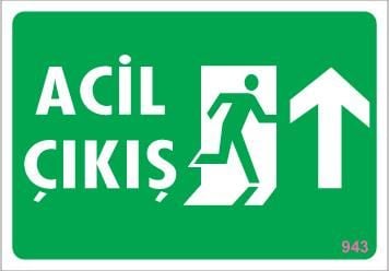 Acil Çıkış Uyarı Levhası 17,5X25 Kod:943