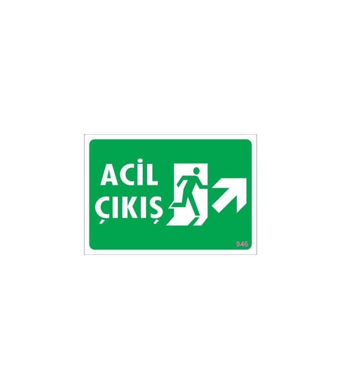 Acil Çıkış Uyarı Levhası 17,5X25 Kod: 946