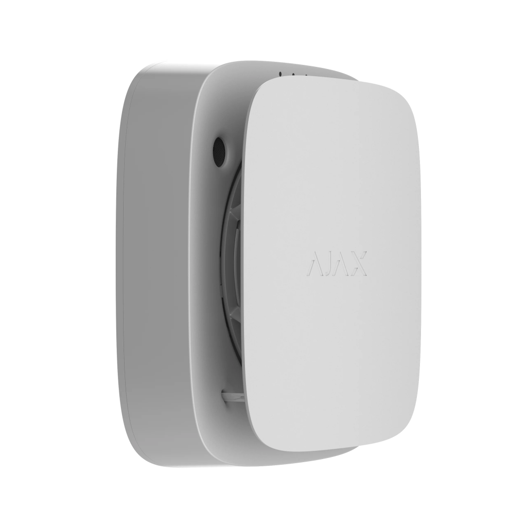 AJAX EN54 Fire Protect Smoke Sounder, Kablosuz Duman + Siren Dedektörü, BEYAZ