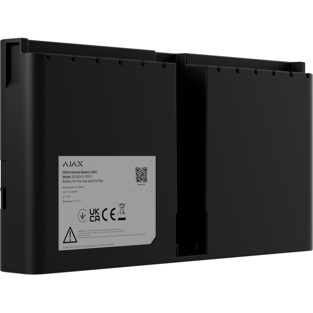 AJAX EN54 Hub/Rex Batarya, 24 Saat, SİYAH