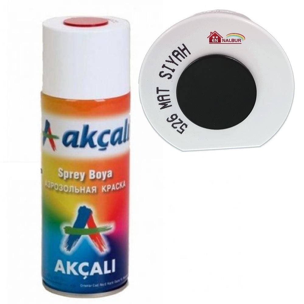 Akçalı Sprey Boya 400 Ml 526 Mat Siyah