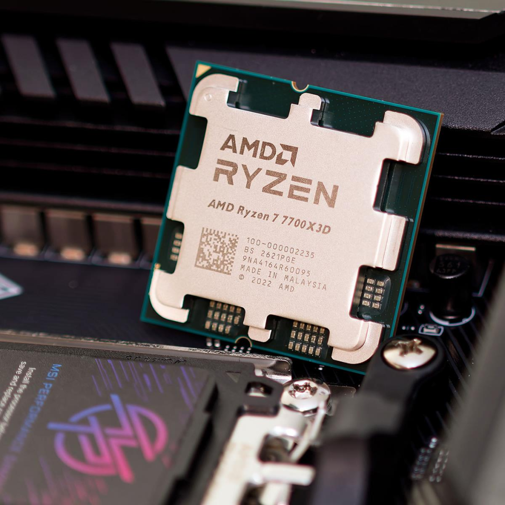 AMD RYZEN 7 7700X3D 8 Core, 4,00-4.50GHz, 104Mb Cache, 120W, AM5 Soket, TRAY, (Dahili Grafik VAR, Fan YOK) TÜRKİYE Distibütör GARANTİLİ