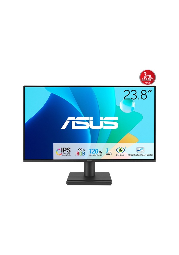 ASUS 21.5 VP229HF HD IPS PANEL 1Ms 100Hz VGA HDMI VESA ÇERÇEVESİZ MONİTÖR