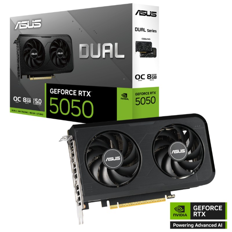 Asus Geforce DualRtx5050O8G 8Gb Gddr6 128Bıt 1Xhdmı 3Xdp Ekran Kartı