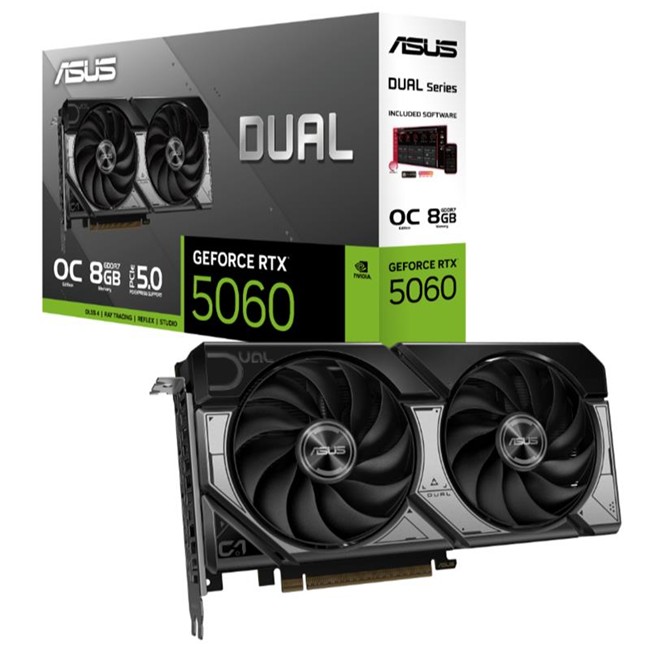 Asus Geforce DualRtx5060O8G 8Gb Gddr7 128Bıt 1Xhdmı 3Xdp Ekran Kartı
