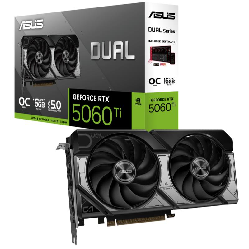 Asus Geforce DualRtx5060TıO16G 16Gb Gddr7 128Bıt 1Xhdmı 3Xdp Ekran Kartı