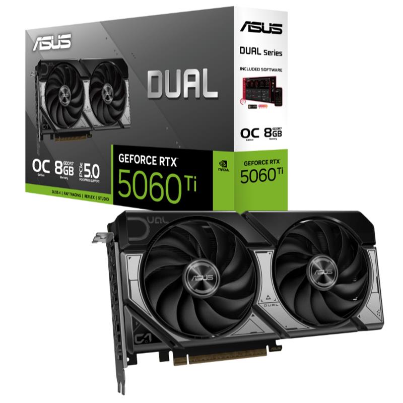 Asus Geforce DualRtx5060TıO8G 8Gb Gddr7 128Bıt 1Xhdmı 3Xdp Ekran Kartı