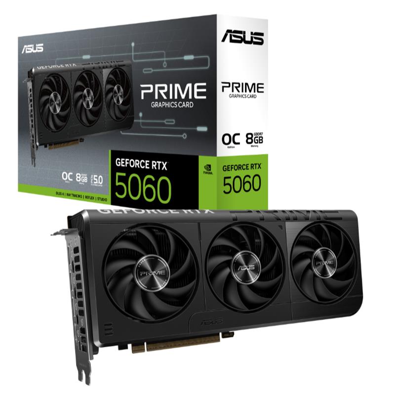 Asus Geforce PrımeRtx5060O8G 8Gb Gdddr7 128Bıt 1Xhdmı 3Xdp Ekran Kartı