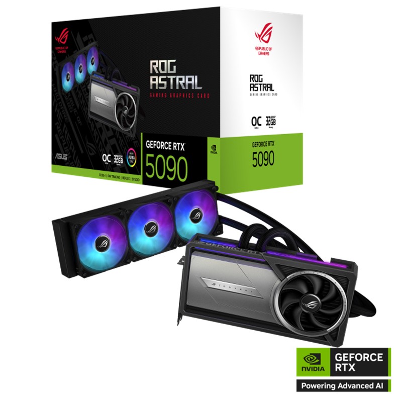 ASUS GEFORCE ROG-ASTRAL-LC-RTX5090-O32G-GAMING 32GB GDDR7 512BIT 2XHDMI 3XDP EKRAN KARTI