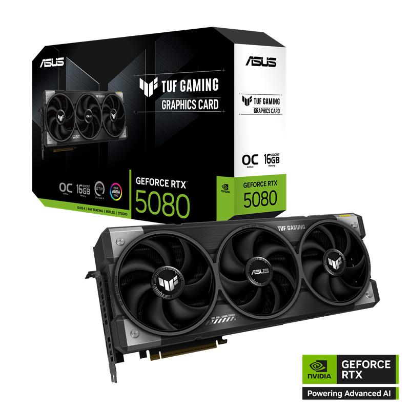 Asus Geforce TufRtx5080O16GGamıng 16Gb Gddr7 256Bıt 2Xhdmı 3Xdp Ekran Kartı