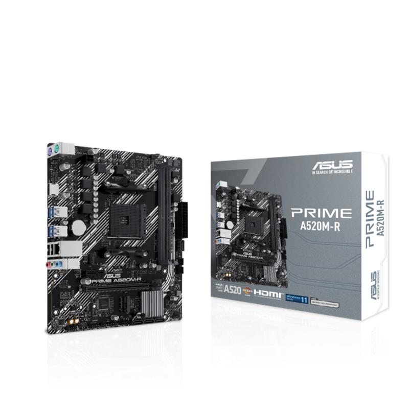 Asus Prıme A520MR Ddr4 5100Mhz 1Xhdmı 1Xm.2 Usb2.0 Matx Am4 (Amd Am4 5000/4000 /3000 Seri̇si̇ İle Uyumlu)