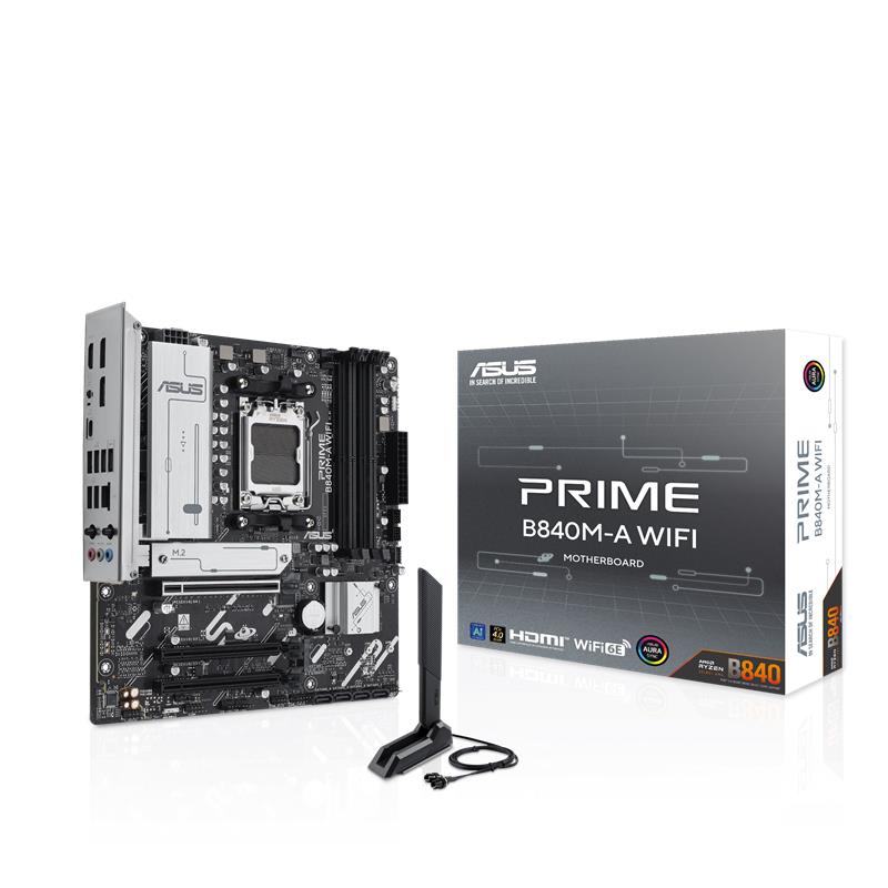 Asus Prıme B840MA Wıfı Ddr5 7600Mt/S 1Xhdmı 2Xdp 3Xm.2 Am5 (Amd Am5 9000/8000/7000 Seri̇leri̇ İle Uyumlu)