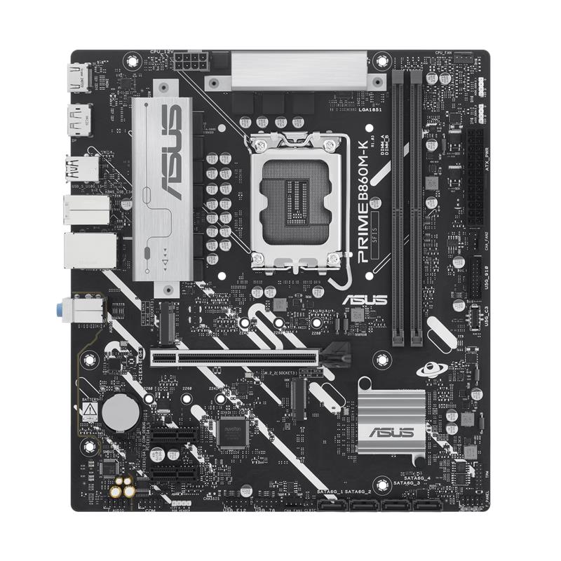 Asus Prıme B860MK Ddr5 8800Mt/S 1Xhdmı 1Xdp 2Xm.2 Usb 3.2 Matx 1851P (Intel Ultra Processors Serıes 2)