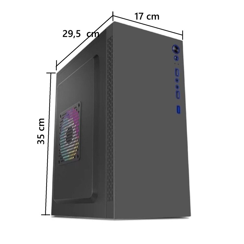 AZTECH AZTB02600 TITAN 600WÂ SİYAH USB 2.0 MİCRO ATX KASA