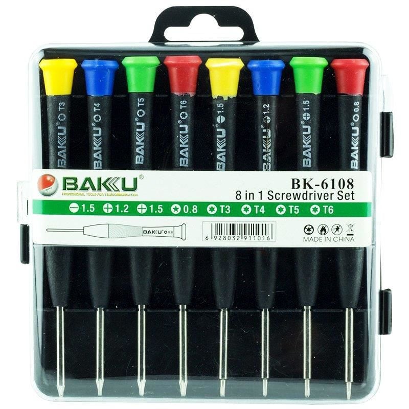 Baku Bk6108 Hassas 8 Parça Tornavida Seti