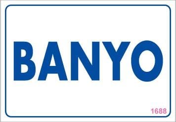 Banyo Uyarı Levhası 17,5X25 Kod:1688