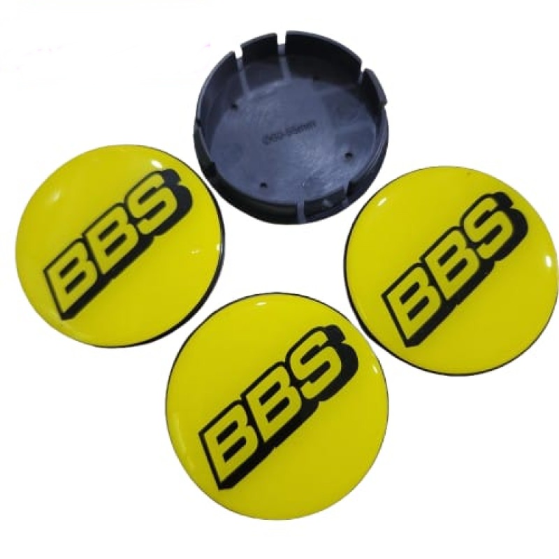 BBS Damla Geçme Jant Göbek Kapağı 4'lü Set 55/58mm Sarı