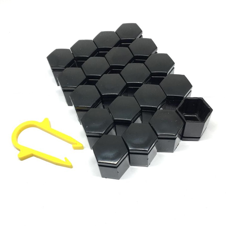 Bijon Kapağı Sökme Aparatlı 20'li 17mm Siyah