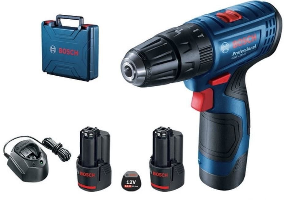 Bosch Gsb 120Lı Profesyonel 12 Volt 2,0 Ah Çift Akülü Darbeli Delme Vidalama