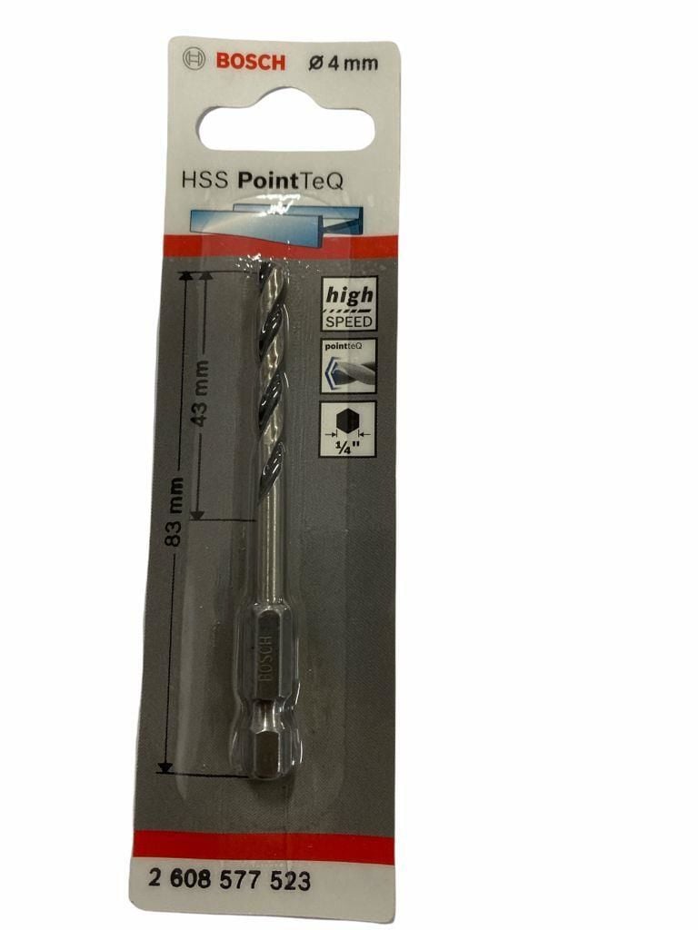 Bosch Point Teq Altıgen Şaftlı Hss Matkap Ucu 4 Mm
