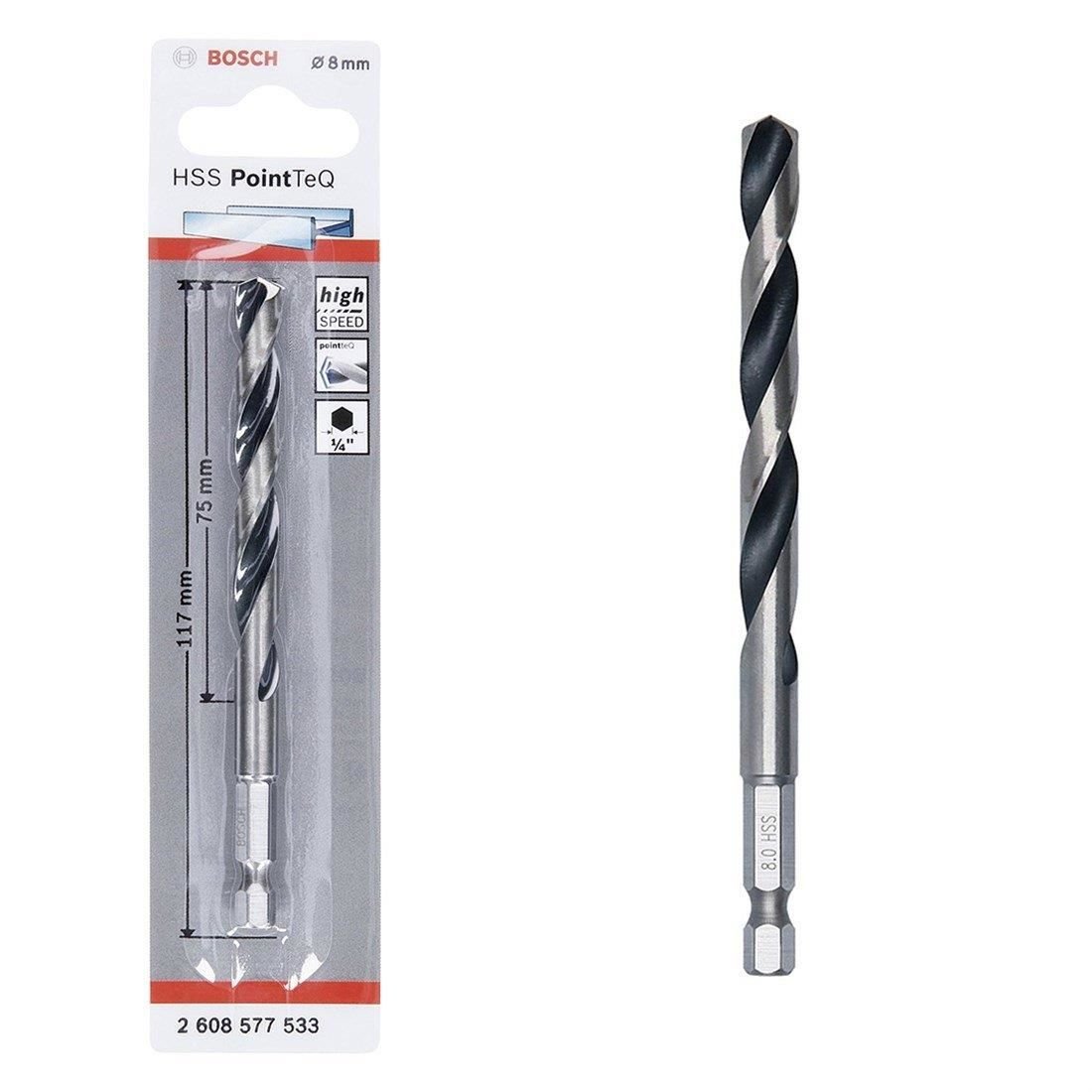 Bosch Pointteq Altıgen Şaftlı Hss Matkap Ucu 8 Mm