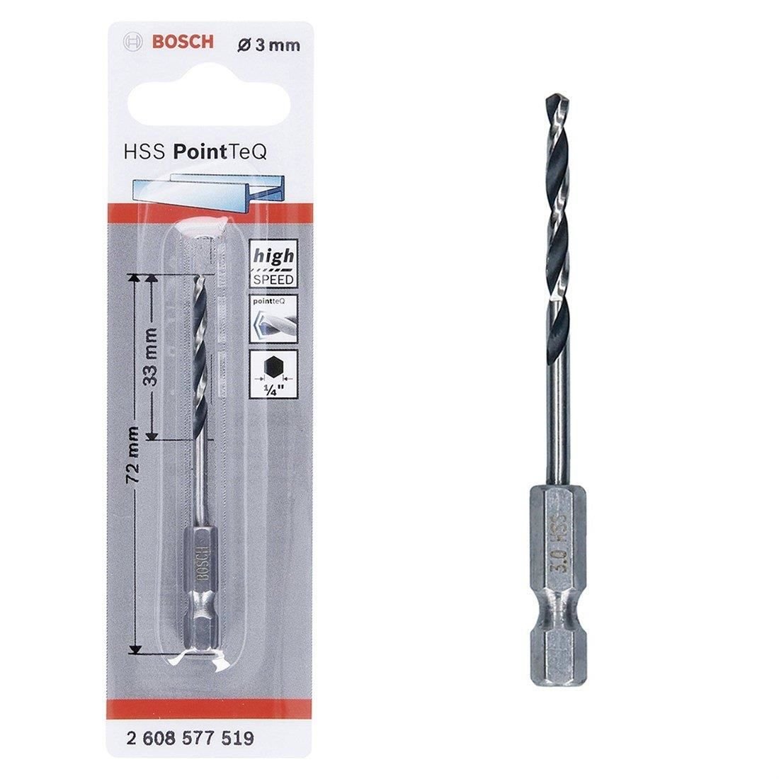 Bosch Pointteq Altıgen Şaftlı Hss Matkap Ucu 3 Mm