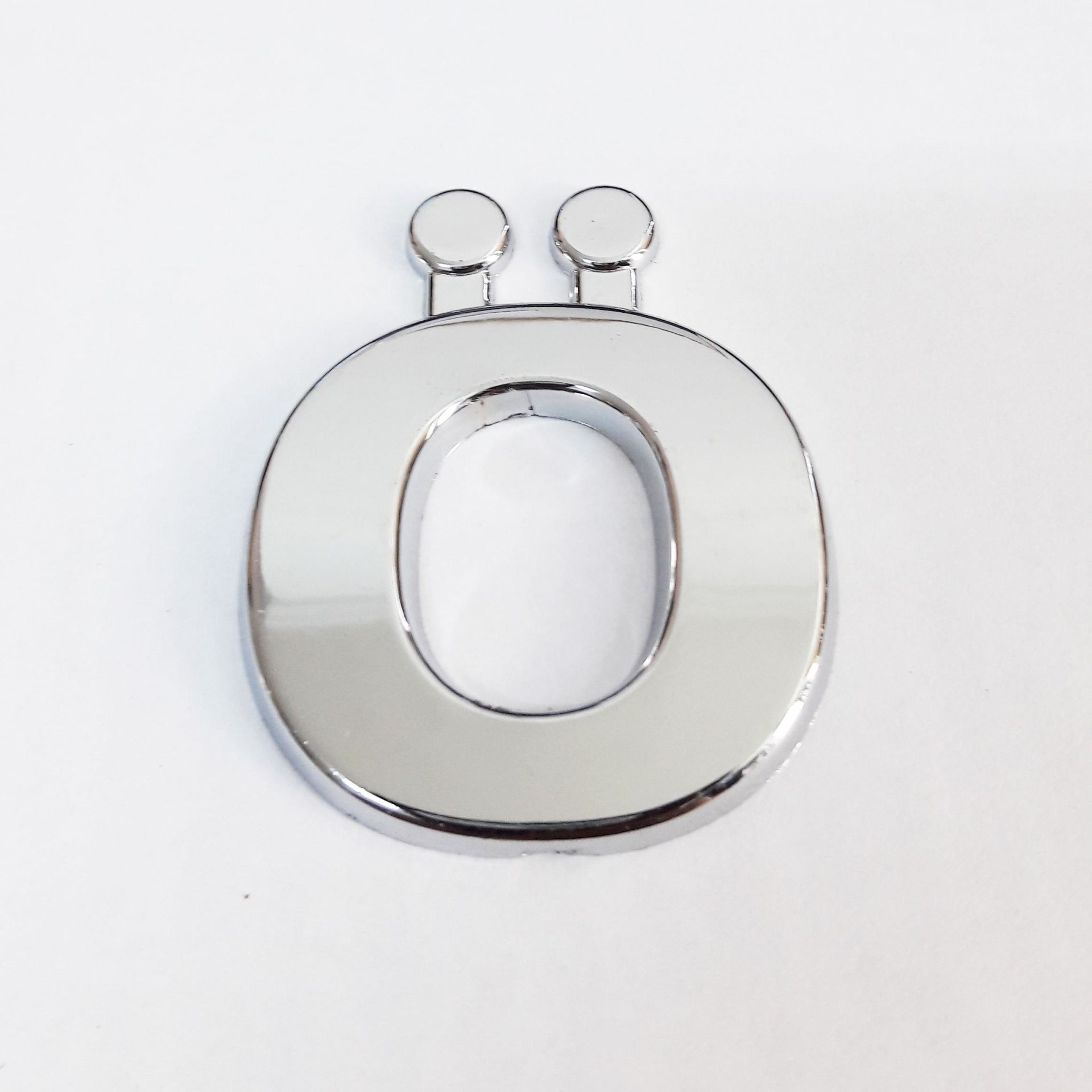 Cemax Ö Harfi 3,75 cm Krom Yapışkanlı