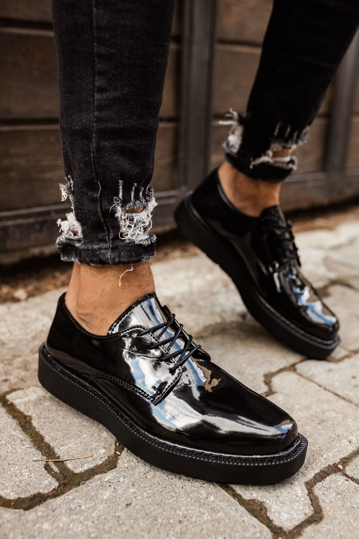 CH001 - RST Classic Lace Erkek Ayakkabı SIYAH