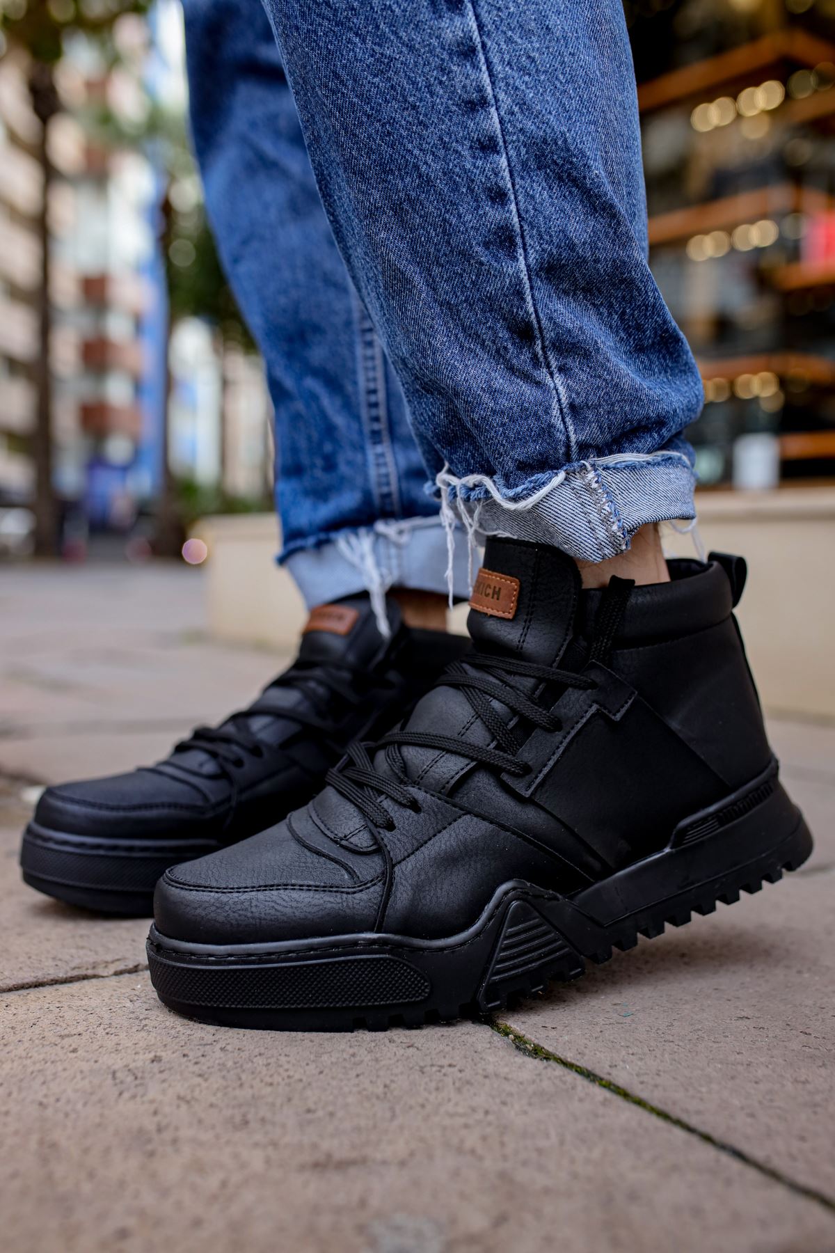 CH057 - GSST Ghost Line Erkek Bot SIYAH/SIYAH