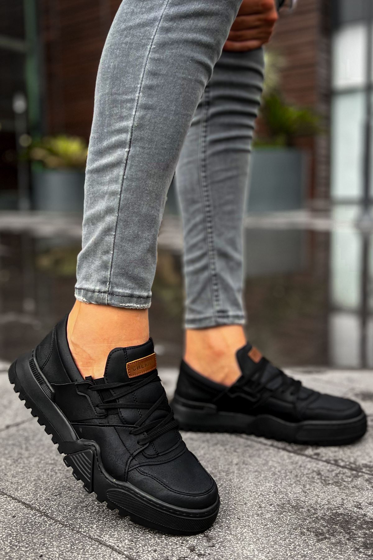 CH067 - GST Warrem Erkek Ayakkabı SIYAH/SIYAH