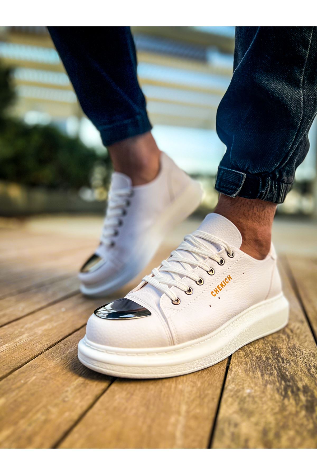 CH175 - CBT Mirror Erkek Ayakkabı BEYAZ