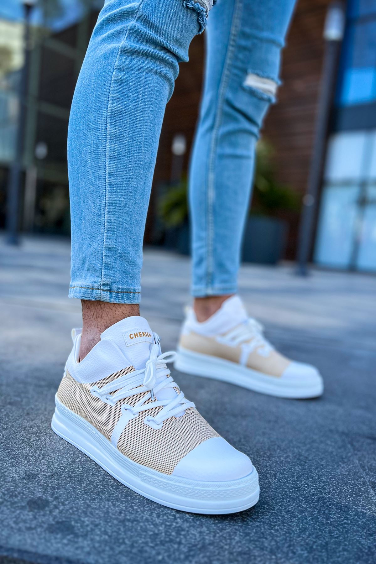 CH219 - CBT Laser Erkek Ayakkabı BEYAZ