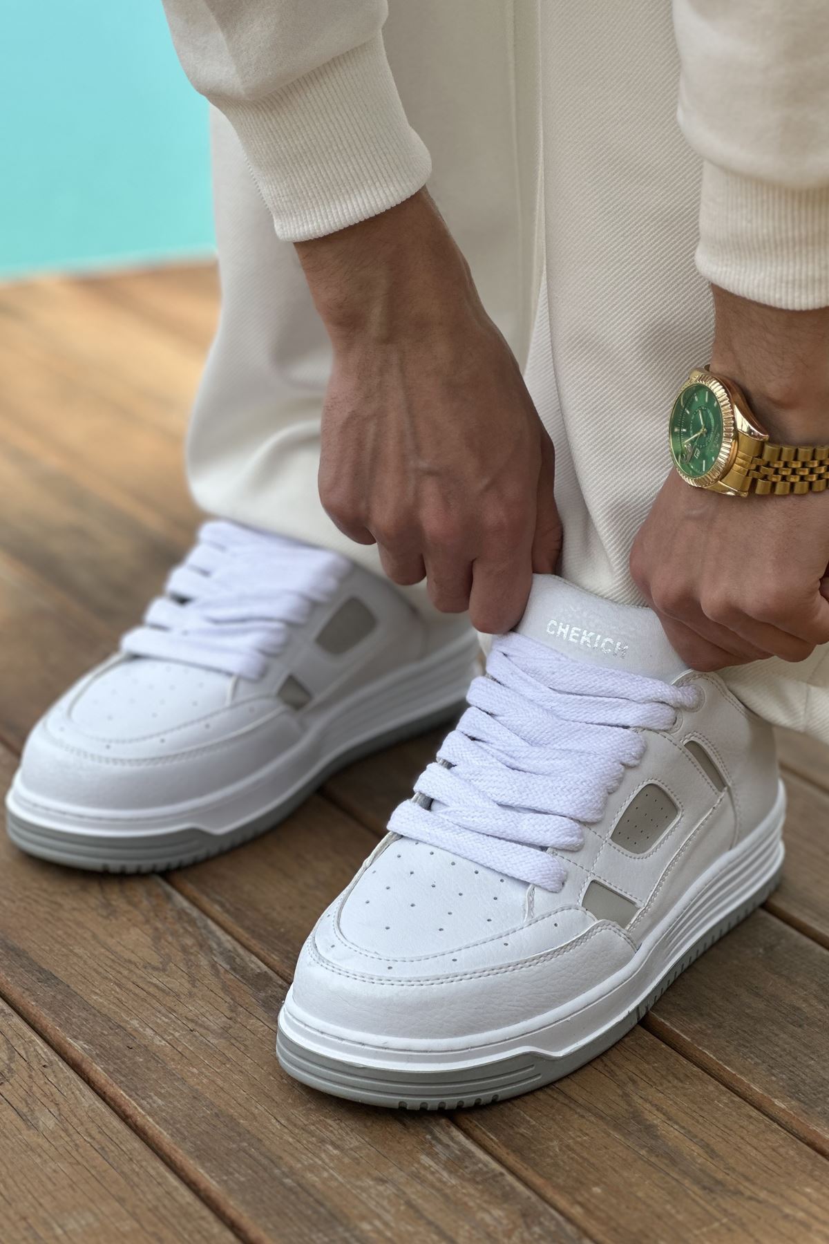 CH2410 - CBT Avax Erkek Spor Ayakkabı BEYAZ/GRI