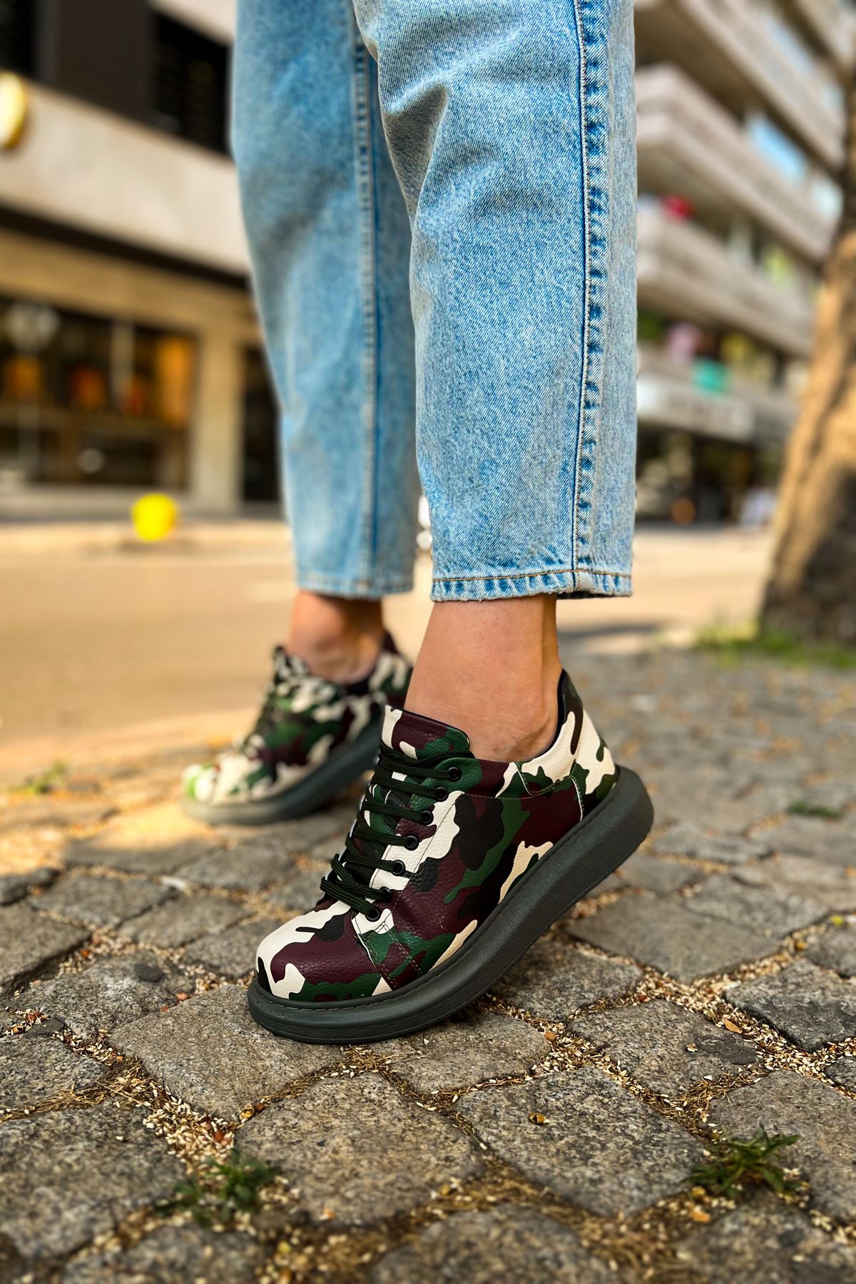 CH252 - RRT Printed Erkek Ayakkabı 306 YESIL KAMUFLAJ