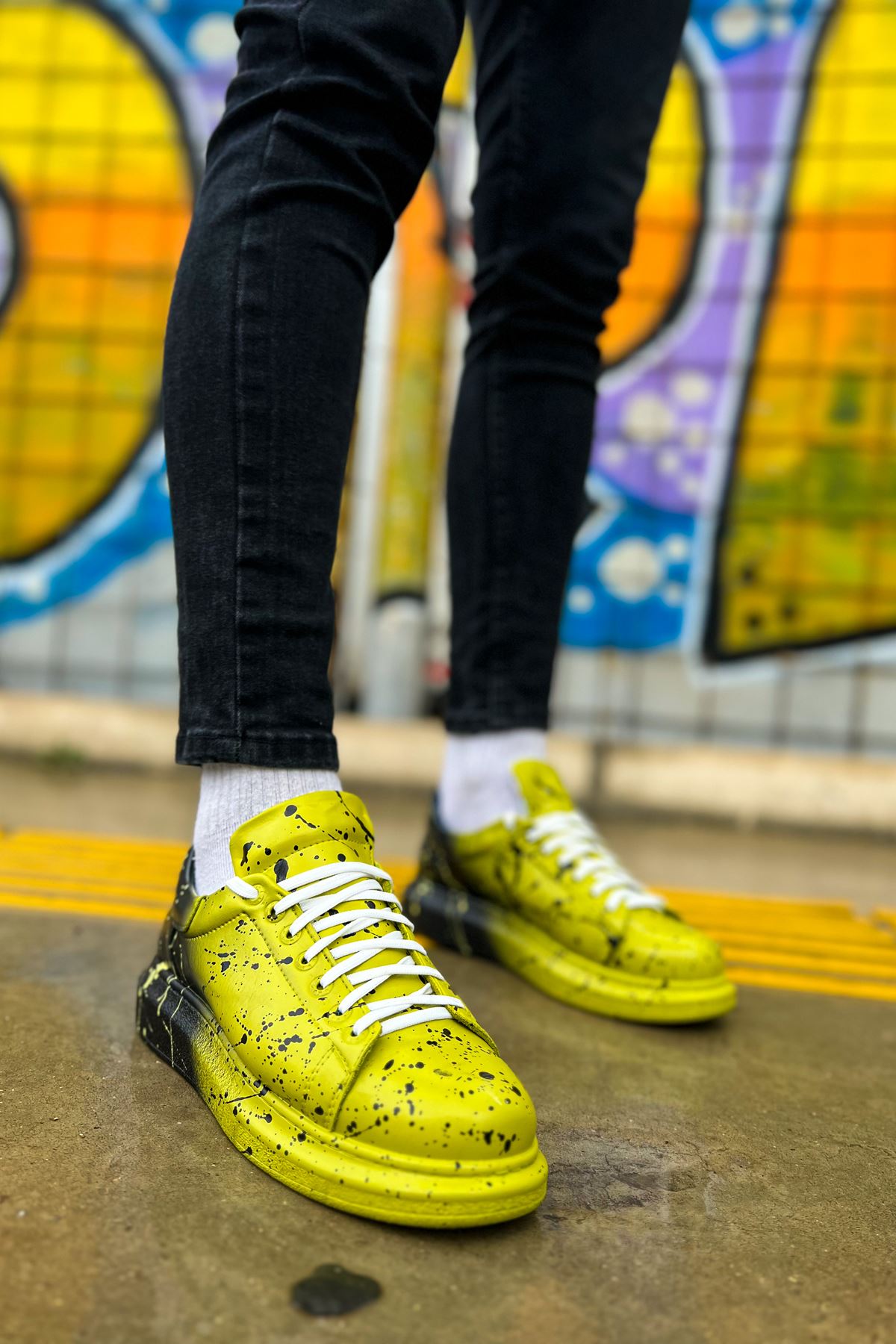 CH254 - CBT Pittura Erkek Ayakkabı 546 YESIL SIYAH SPLUSH