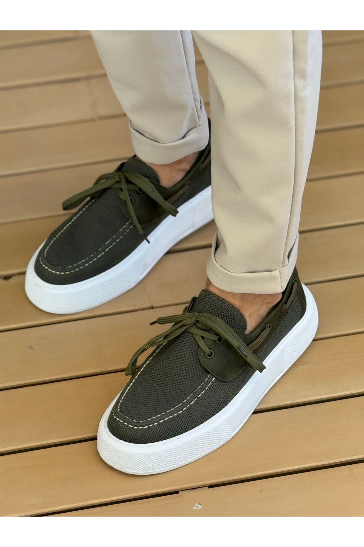 CH2602 - Triko Erkek Ayakkabı HAKI