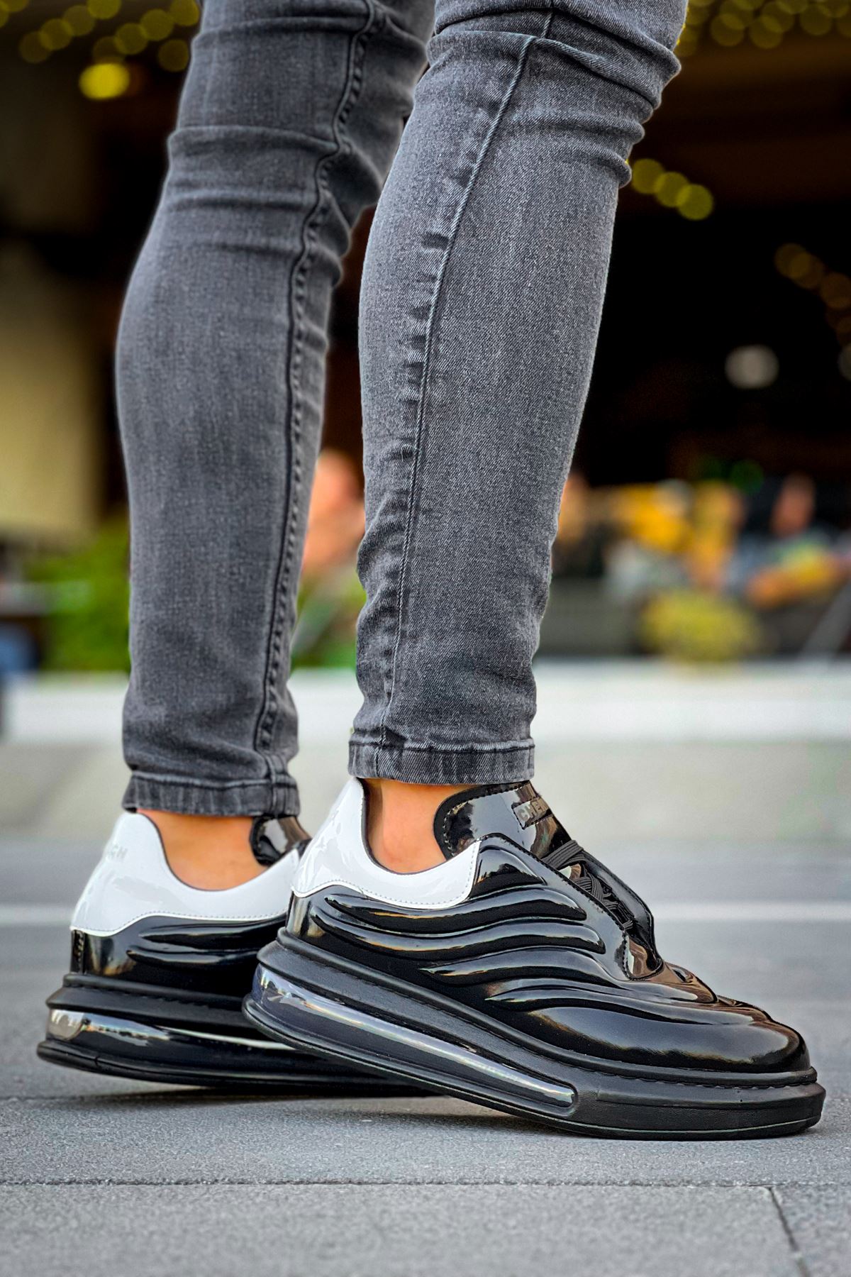 CH299 - GRT Sollıevo Erkek Ayakkabı SIYAH/BEYAZ