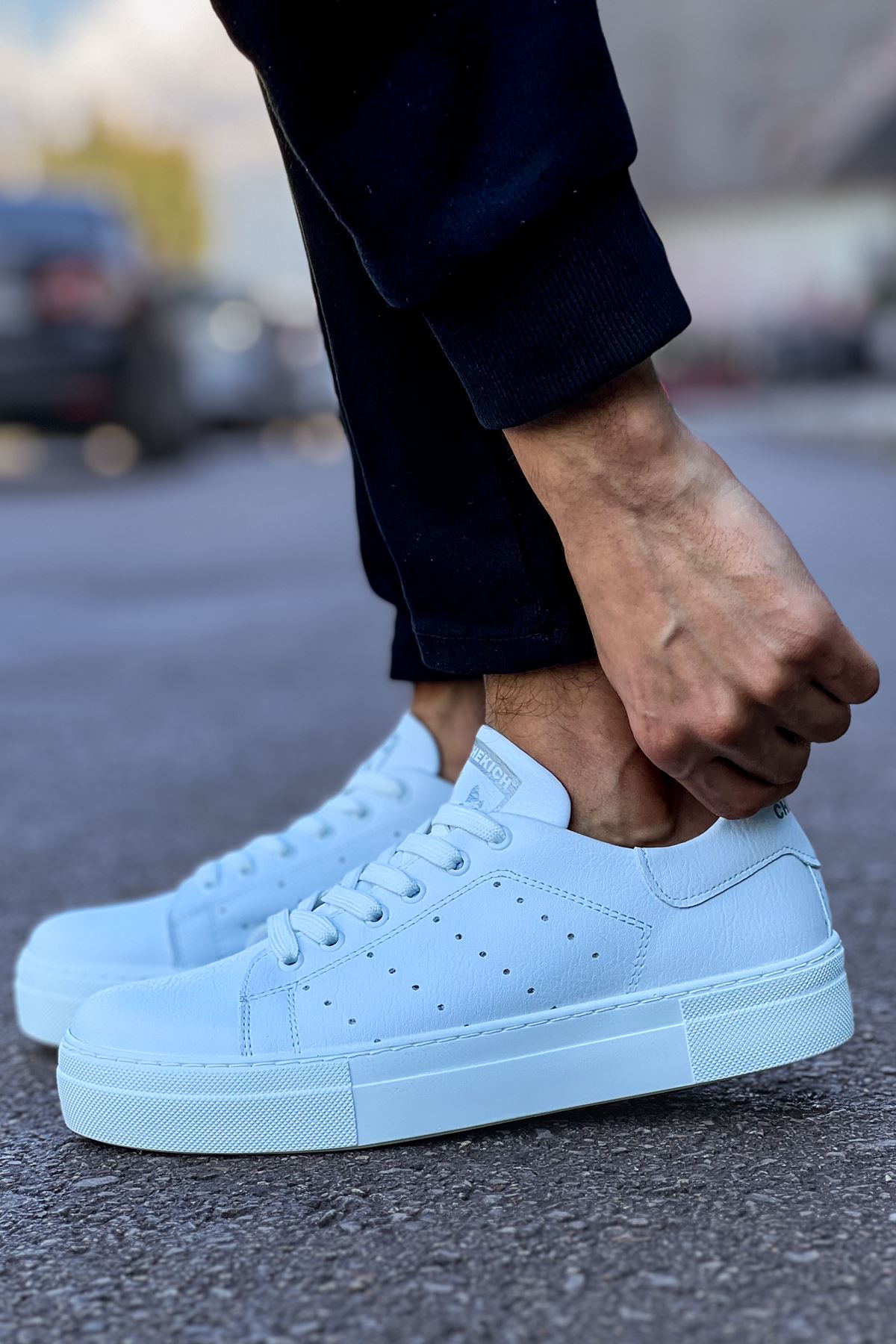 CH983 - CBT Tennis Erkek Ayakkabı BEYAZ