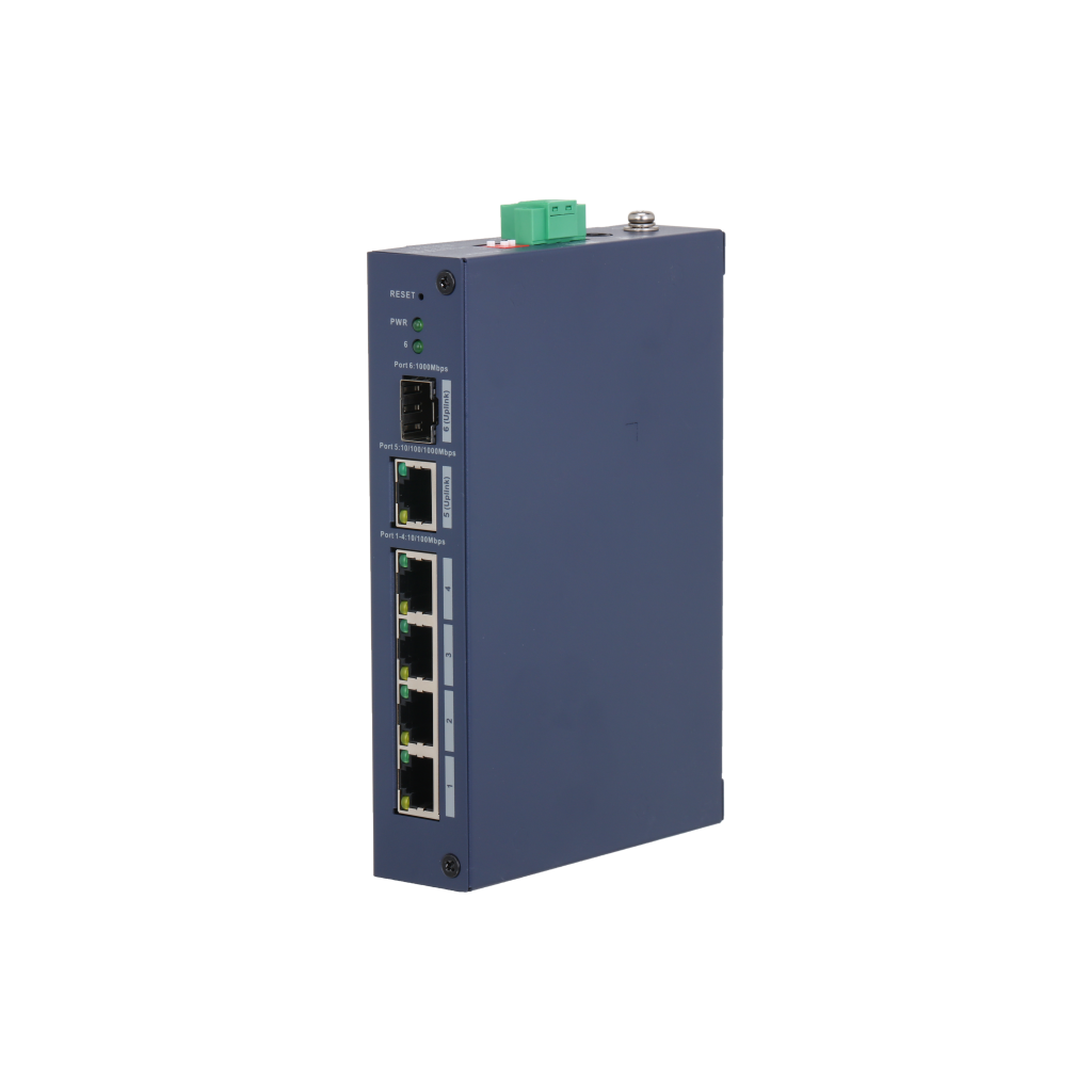 DAHUA CHS4106-4ET, 4 Port, Megabit, 1 Port Gigabit Uplink, 1 Port Gigabit SFP, Cloud Yönetilebilir, Switch