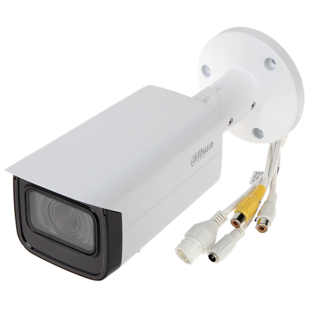 DAHUA IPC-HFW2241T-ZAS-27135, 2Mpix, 2,7-13,5mm Motorize Lens, H265+, 60Mt Gece Görüşü, Dahili Mikrofon, Starlight, IP67, PoE Bullet IP Kamera