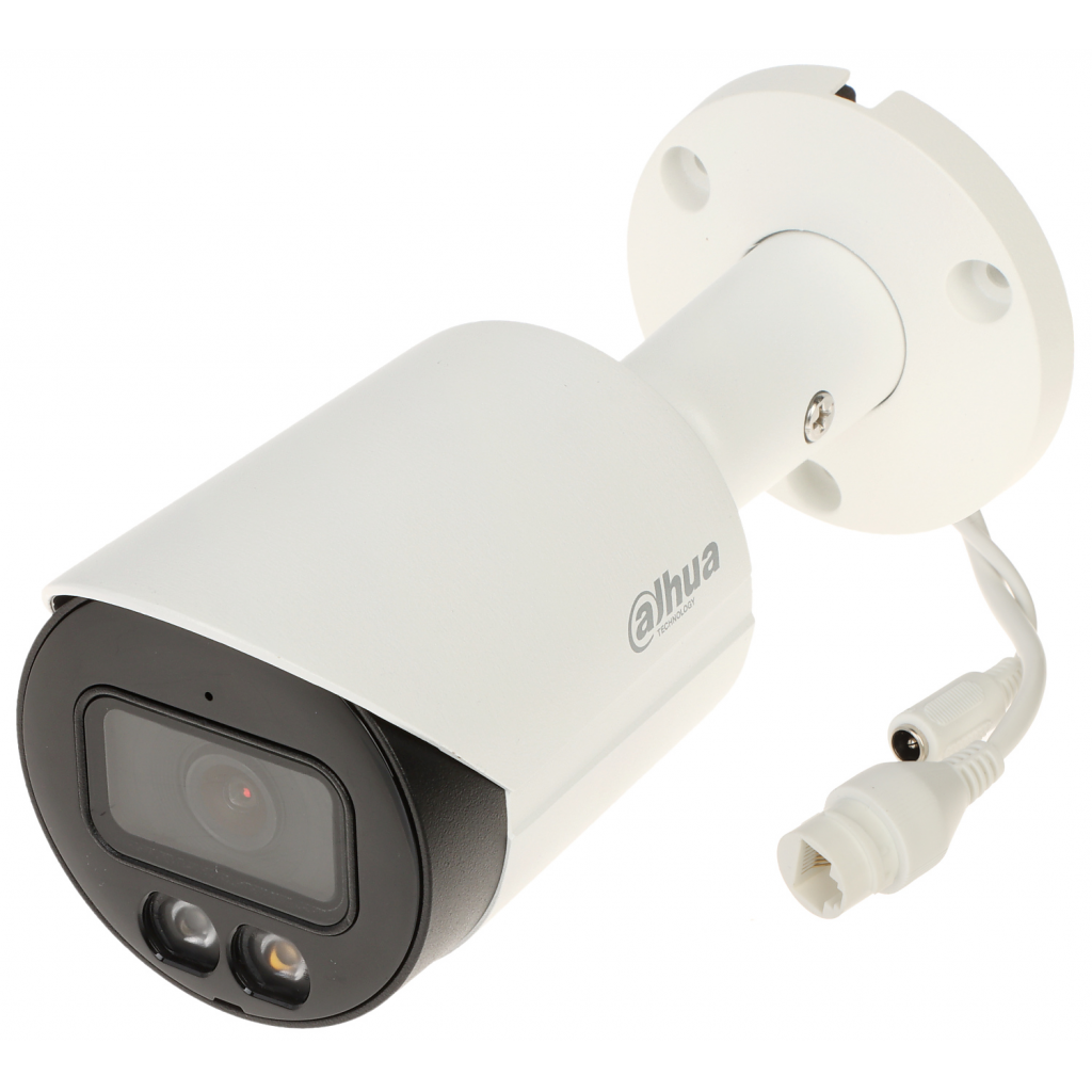 DAHUA IPC-HFW2449S-S-IL, 4Mpix, Full Color, 3,6mm Lens, H265+, 30Mt Gece Görüşü, IP67, Dahili Mikrofon, PoE Bullet IP Kamera