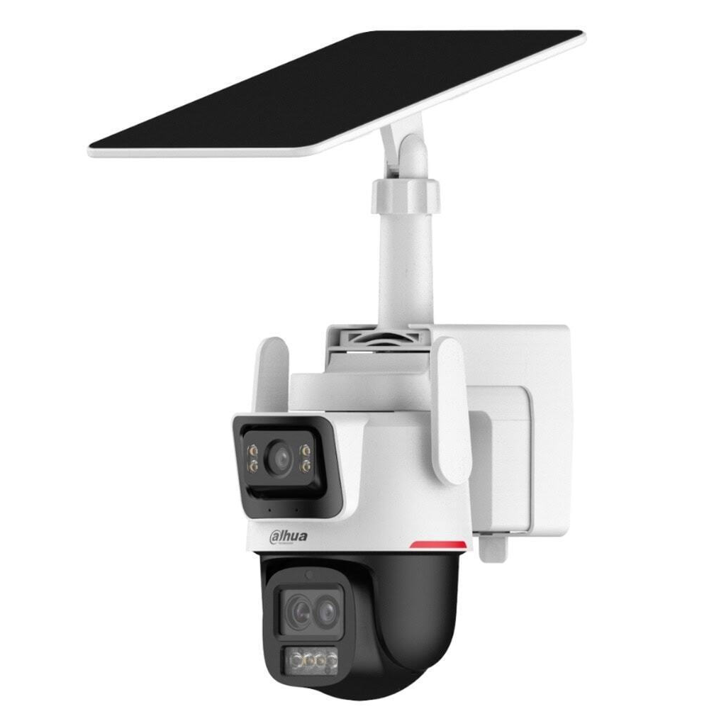 DAHUA IPC-PTS2649C-3E3Z-4GB20, 2X 3Mpix, 2,8 Lens+3,6 Lens, WizColor, 50Mt Gece Görüşü, IP66, Hybrid-zoom PT 4G Solar Ip Kamera
