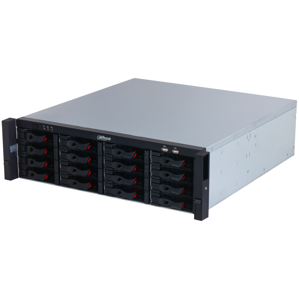 DAHUA NVR616RH-128-XI, 128Kanal, 32Mpix, H265+, 16 HDD, 1080P Kayıt, 1280 Mbps Bant Genişliği, 4 Port 2500 Mbps LAN, RAID 0/1/5/6/10 NVR