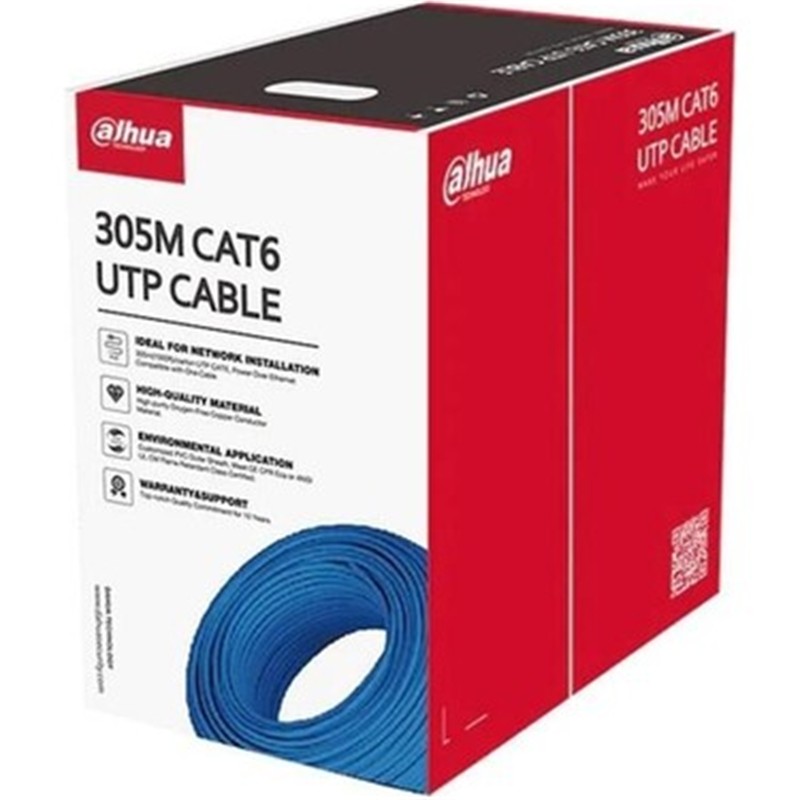 Dahua Pfm922I6UnC 305 Metre U/Utp 23Awg Cca Mavi̇ Renk Cat6 Kablo