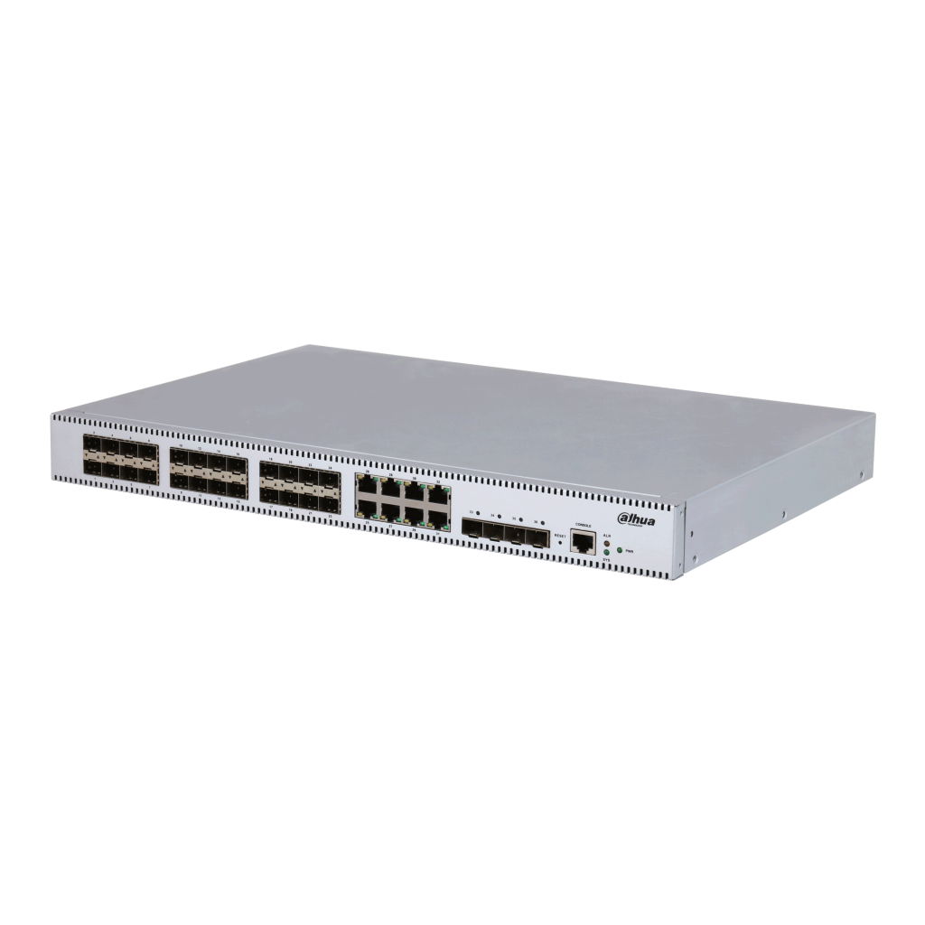 DAHUA S5436-24GF8GT4X, 36 Port, 24 Port GigaBit SFP, 8 Port Gigabit Lan, 4 Port 10 Gigabit SFP, Yönetilebilir, Switch