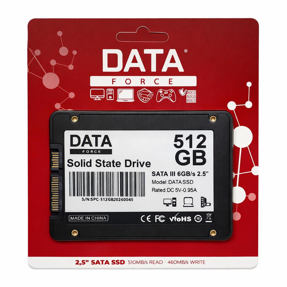 DATAFORCE 512GB SATA3 SSD HARDDİSK
